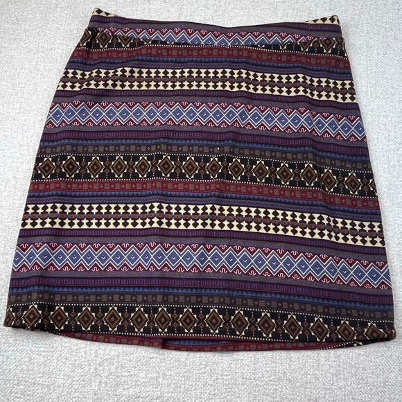 Double D Ranch Women’s Medium Brown Pull-On Skirt Boho Western Ranch Style Mini - Picture 1 of 8